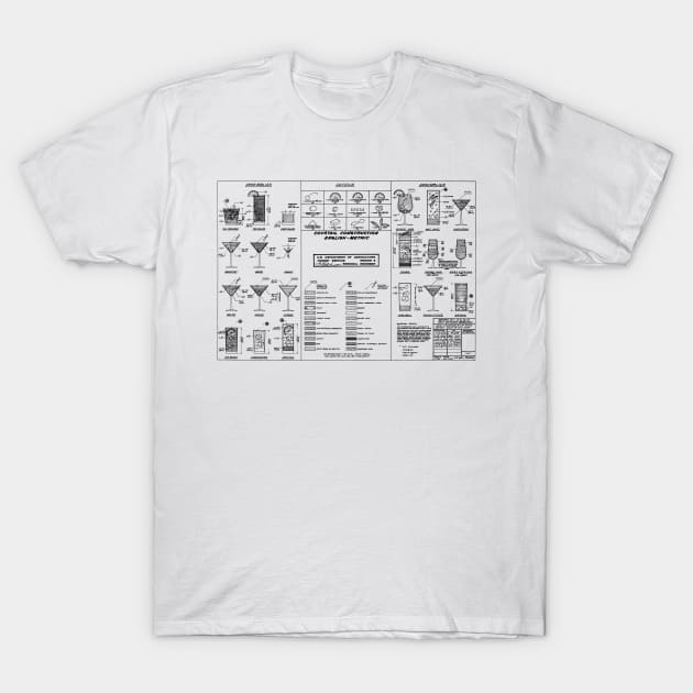 COCKTAIL chart T-Shirt by Dennson Creative